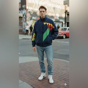 Vintage Adidas Lined Jacket Windbreaker 90s S/M Gender Neutral